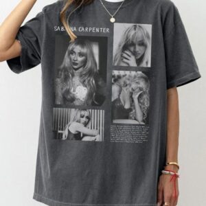 Sabrina Vintage Halftone Shirt, Carpenter Espresso Shirt Heavyweight T-Shirt