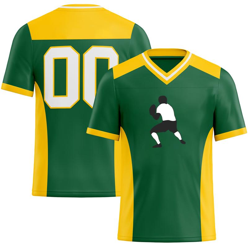 American Football Player Throwing Football Jersey