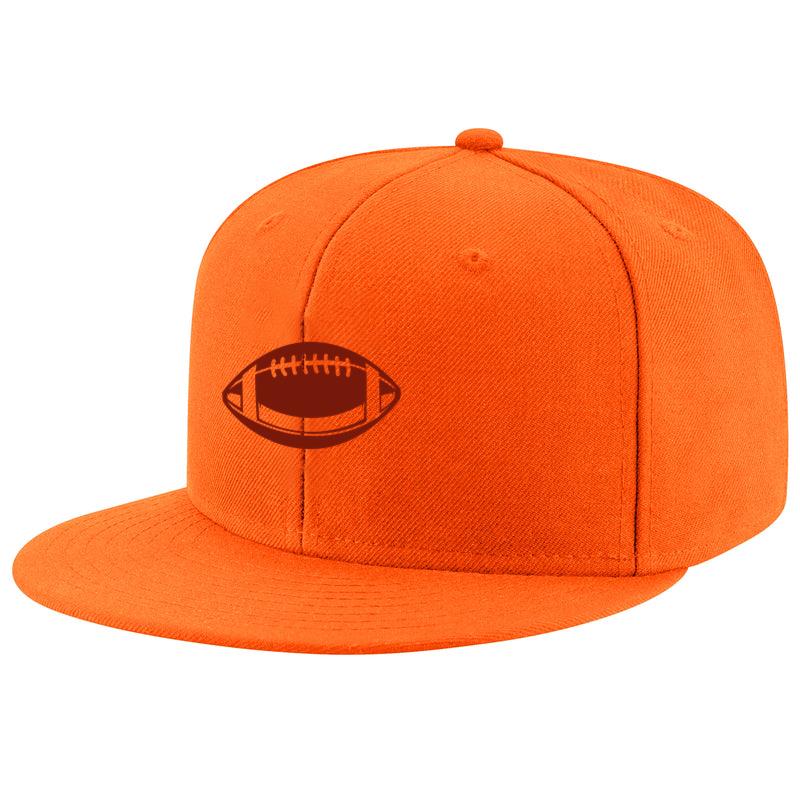 Football Ball Horizontal Cut Out Cap